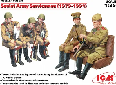Produktbild von ICM ICM35636 Soviet Army Servicemen (1979-1991)