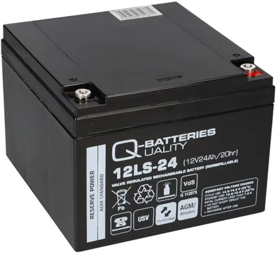 Immagine prodotto di Q-Batteries 12LS-24 12V 24Ah batteria al piombo / AGM VRLA con VdS