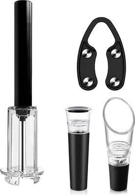 Produktbild von Weinöffner-Set mit Luftpumpe, einfacher Korkenentferner mit Luftdruck, Flaschenöffner-Set, einfaches Korkenentfernungswerkzeug für Weinliebhaber