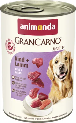 Immagine prodotto di Animonda Dog GranCarno Manzo + Agnello 400g 6 confezioni