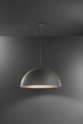 Immagine prodotto di Lampada a Sospensione in Metallo 10S48563, Grigio e Marrone Metallizzato, 3x E27 Max 60W, Design Moderno Regolabile in Altezza, Marca Perenz