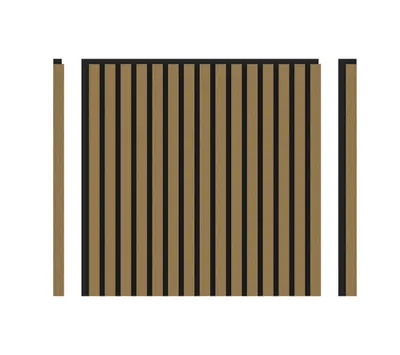 Produktbild von DECOHAUS – Akustikpaneel Elegant Gold Metal, 4 Stück à 600×600×21,5 mm