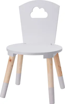 Produktbild von H&S Collection Kinderstuhl 32x32x50 cm Weiß