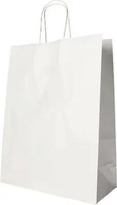 Zdjęcie produktu dla PAPSTAR 88413 PAPSTAR Papier-Tragetasche, 400 x 320 x 120 mm, weiß