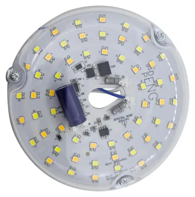 Zdjęcie produktu dla 4-calowy zestaw oświetleniowy LED do wentylatora sufitowego, 15 W, 3 CCT, 3000 K, 4000 K, 6000 K, 3-kolorowy ściemnialny, okrągły zestaw oświetleniowy LED do wentylatora sufitowego, 230 V