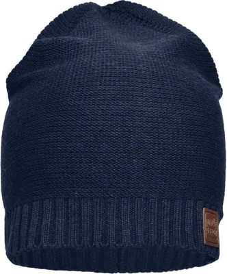 Produktbild von Baumwolle Hat Moderne Baumwoll-Strickmütze navy, Gr. one size