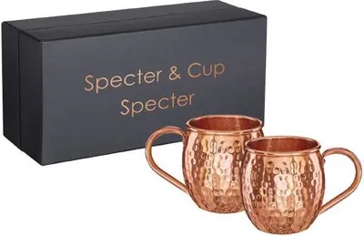 Produktbild von Kupferbecher Moscow Mule 2er Set 500ml, 100% reines Kupfer, Cocktailbecher