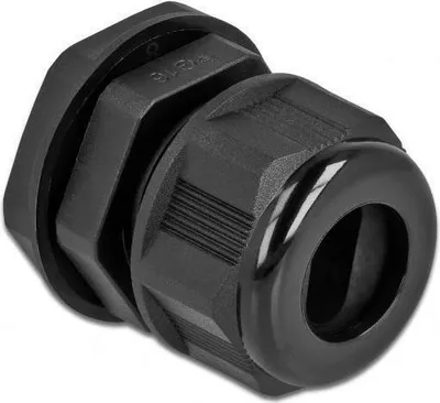 Produktbild von DELOCK Kabelverschraubung PG16 Flachkabel schwarz 2 Stück