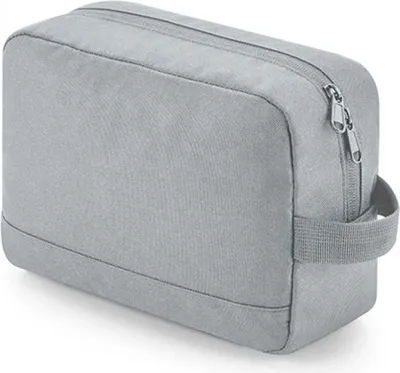 Produktbild von BagBase BG277 | Recycled Essentials Wash Bag - Farbe: Pure Grey - Größe: 24 x 17 x 9 cm