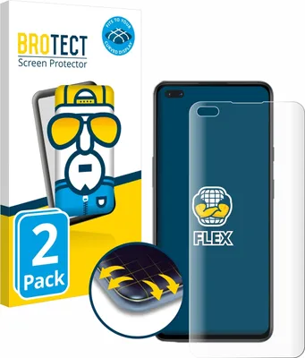Produktbild von 2x BROTECT Fullscreen Schutzfolie für OnePlus Nord Displayschutz Folie Fullcover Klar Transparent