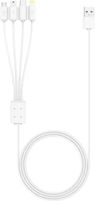 Produktbild von Xlayer Kabel Octopus 4-IN-1 Multi-USB-Ladekabel 1.5m White
