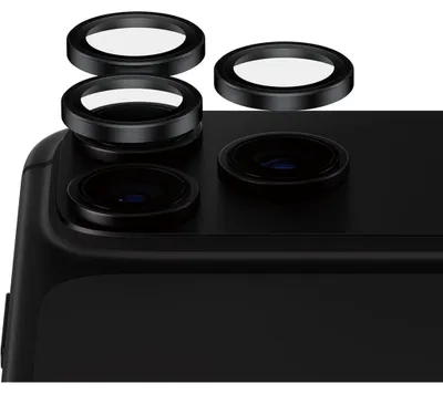 Produktbild von PanzerGlass ® Hoops® Ceramic Kameraschutz iPhone 18 Pro | 18 Pro Max, Apple - iPhone 18 Pro, Apple - iPhone 18 Pro Max, Trockene Anwendung, Kratzresistent, Schockresistent, Schwarz, 1 Stück(e)