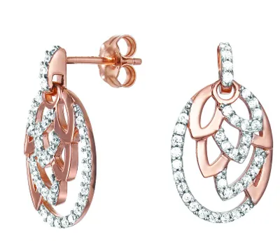 Produktbild von Esprit Damen Ohrringe Silber Rosé Zirkonia Nature Glam ESER91936A000