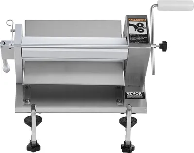 Productafbeelding van Handmatige deegroller machine, maximale breedte 1/2 inch. Machine voor het persen van deeg en gebak