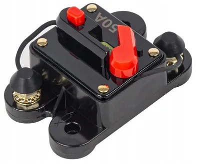 Immagine prodotto di Interruttore automatico di protezione per camper, yacht, imbarcazioni, 50A, 12V/24V/48V, per auto