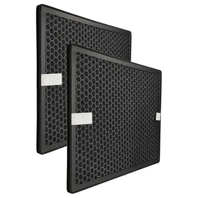 Produktbild von vhbw 2x Aktivkohlefilter Ersatz für Philips FY1413/30 für Luftreiniger - Luftfilter Schwarz