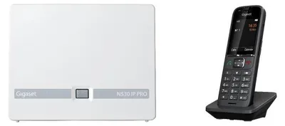 Obrázek produktu pro Gigaset N530 IP PRO + S700H PRO, DECT telefon, Bezdrátové sluchátko, Hlasitý odposlech, 500 pol., Identifikace volajícího, Antracit