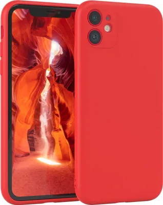 Produktbild von EAZY CASE - TPU Hülle für Apple iPhone 11, TPU Case stoßfeste Handyhülle, weiches Cover mit Kameraschutz, Silikonhülle in Rot
