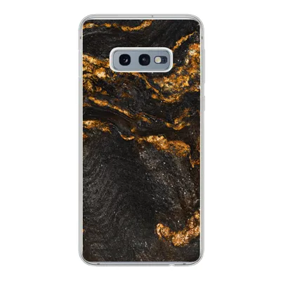 Produktbild von MuchoWow® Handyhülle Schutzhülle Hülle für Samsung Galaxy S10e Marmor - Limette - Schwarz - Gold - Marmoroptik - Luxus Silikon Softcase Handy Hülle - Handy