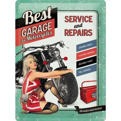Produktbild von Nostalgic-Art - Blechschild 30 x 40 cm - Best Garage - Best Garage Green