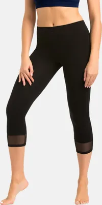 Produktbild von Teyli Baumwoll-Leggings 3/4 Länge Glamo Female 2203 schwarz XS