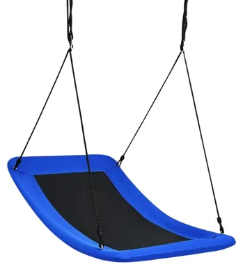 Immagine prodotto di Altalena a nido sull'albero con corda regolabile altalena da esterno 83 x 155 cm blu