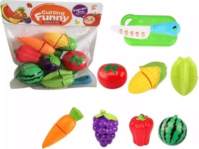 Zdjęcie produktu dla Zestaw plastikowych owoców i warzyw
