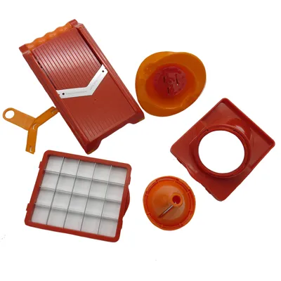 Produktbild von Nicer Dicer Chef S Premium Upsell Set | 5-teilig | rot/orange | Gemüseschneider