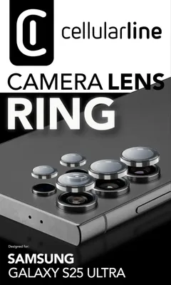 Productafbeelding van Cellularline beschermring voor de camera lens, geschikt voor de Samsung S25 Ultra