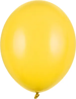 Produktbild von 100 Stk. Luftballon Ø30cm "Uni Pastell" | Honiggelb
