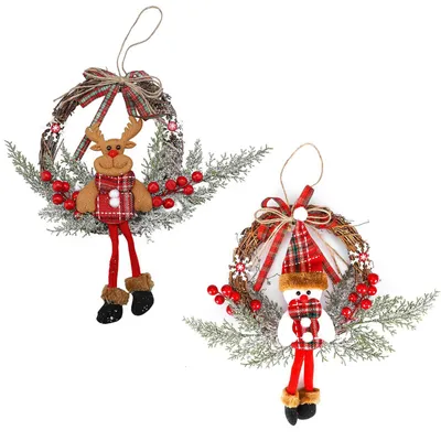 Productafbeelding van Kerstdecoratie, deurkrans van 35 cm voor Kerstmis