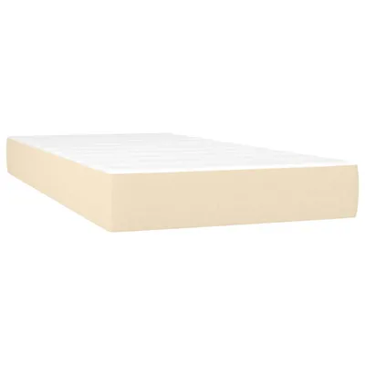 Produktbild von VidaXL 347679, Einzel-/Doppelgröße, Federkernmatratze, Medium, Cremefarben, Weiß, Polyester, Schaum
