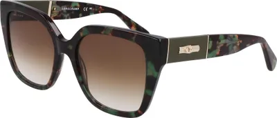 Produktbild von Longchamp LO754SL N Green havana 54/18/140 Damen Sonnenbrillen