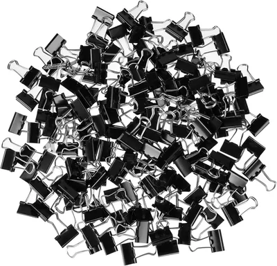 Produktbild von Foldback-Clips 19 mm, 150 Stück, Metall, schwarz, für Büro