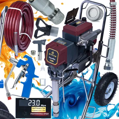 Zdjęcie produktu dla Agregat malarsko-szpachlarski Zenthril Delta L, 4000W 23Mpa 0,043", 8L/min, seria HyperElite