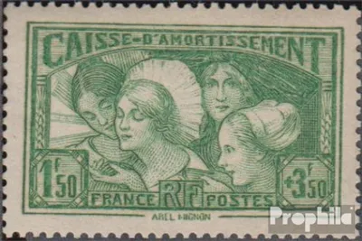 Produktbild von Briefmarken Frankreich 1931 Mi 261 (kompl.Ausg.) mit Falz Schuldentilgung