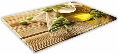 Zdjęcie produktu dla SZKLANA DESKA KUCHENNA 60x30 226d Oliwa z oliwek