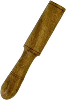Productafbeelding van Miniatuur Tibetaanse klankinstrumenten, houten slagwerkaccessoires in klein formaat