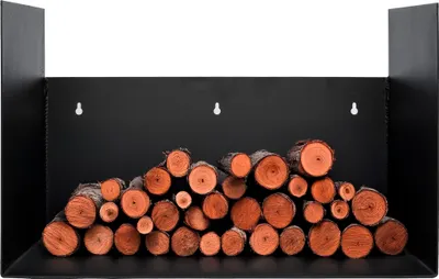 Produktbild von Metall-Holzregal ALAZ – Stilvolles und praktisches Kaminholzregal für Ihr Zuhause