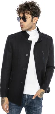 Produktbild von Red Bridge Herren Trenchcoat Mantel Jacke mit Stehkragen Slim-Fit Designedly