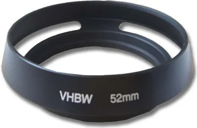Produktbild von vhbw Gegenlichtblende für 52mm Objektiv, Rund, 6,5 cm, schwarz