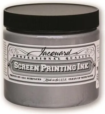 Image de Encre sérigraphique Jacquard 470 ml argent Encre textile