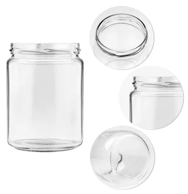 Zdjęcie produktu dla SUPERBUTELKI - 48 szt. Szklane słłoiki na przetwory 540 ml - BEZ ZAKRĘTEK - Zestaw słoików na przetwory, dżem, konfitury, miód do wekowania i pasteryzacji