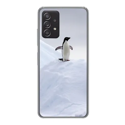 Produktbild von MuchoWow® Handyhülle Schutzhülle Hülle für Samsung Galaxy A53 5G Pinguin - Eis - Winter Silikon Softcase Handy Hülle - Schutzabdeckung