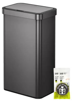 Zdjęcie produktu dla Kosz na śmieci EKO 80L z czujnikiem, duży pojemnik na odpady z automatycznym otwieraniem pokrywy