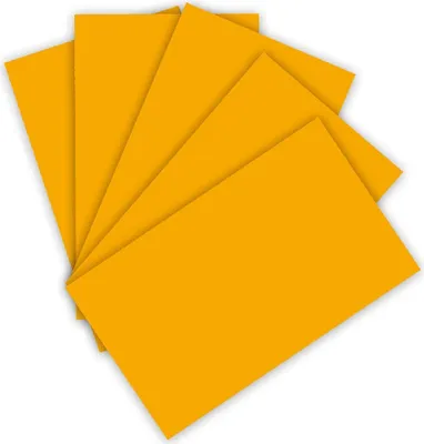 Produktbild von folia Tonpapier DIN A3 130 g/qm dunkelgelb 50 Blatt