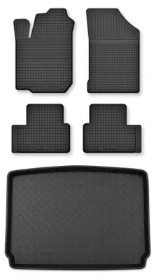 Immagine prodotto di Tappetini a vasca + bagagliaio per Renault Megane IV 2015- hatchback 5 pezzi