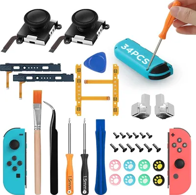 Produktbild von ANTCOOL Nintendo Switch Joystick-Reparaturwerkzeug, 34 in einem