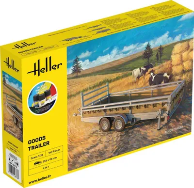 Zdjęcie produktu dla ZESTAW STARTOWY Przyczepa towarowa / skala 1:24