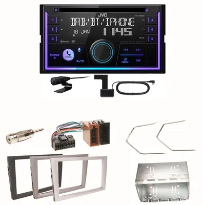 Produktbild von JVC KW-DB95BT Bluetooth DAB USB Einbauset für Opel Vectra C Signum Corsa Combo